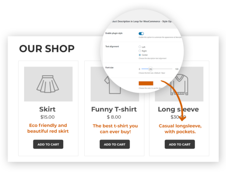 YITH Product Description in Loop for WooCommerce